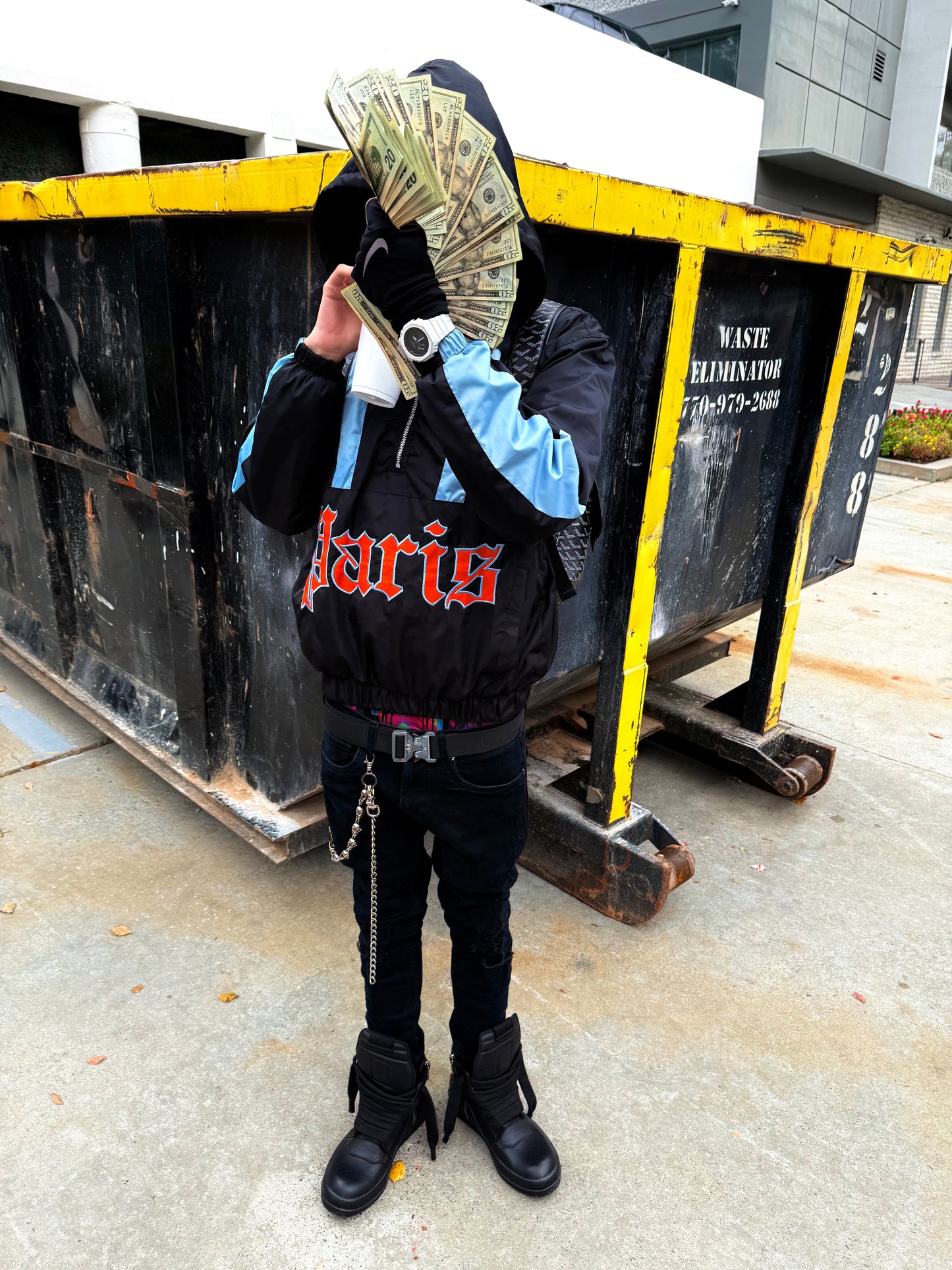 TrapNParis Windbreaker-Midnight Trapline